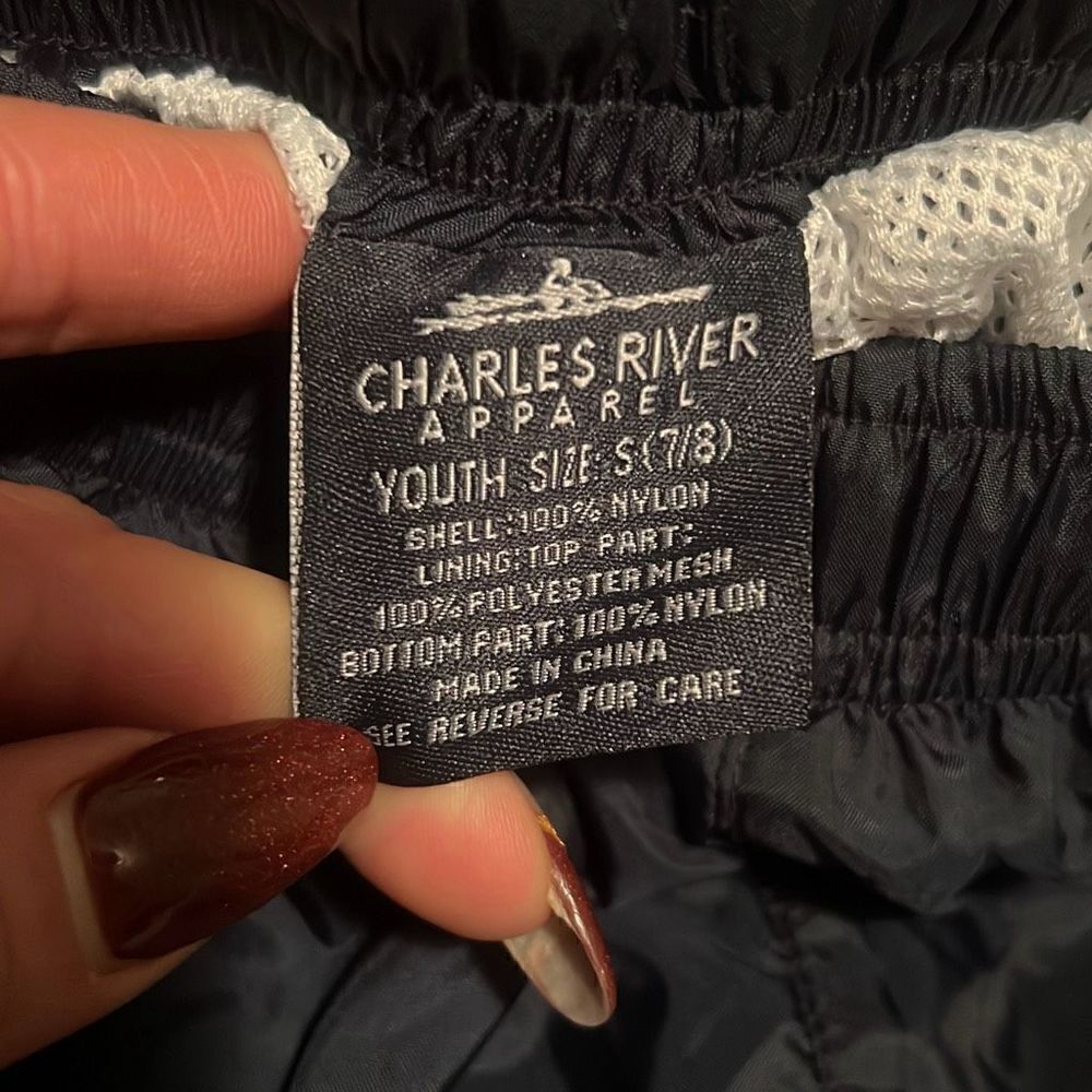 Charles River Apparel Youth Black Elastic Waist Windbreaker Sweatpants Small - Picture 7 of 8